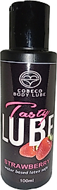 COBECO BODY LUBE WİTH STRAWBERRY WATER BASED - TASTY LUBE LATEX SAFE 100 ML SVL - LATEX - KONDOM UYUMLU SU BAZLI ANÀL KÀYDIRICI VAJÌNAL KÀYGANLÀŞTIRICI ÇİKOOLATA AROMALI LUBRİKANT JEL