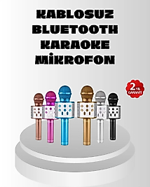 Kablosuz Bluetooth Karaoke Mikrofon  Yankı Efektli