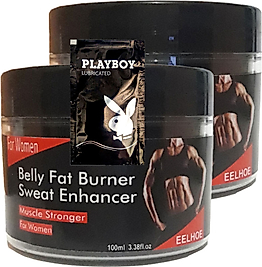 EELHOE 2 ADET BİRDEN BELLY FAT BURNER SWEAT ENHANCER KADINLARA ÖZEL YAĞLARA PARÇALAYICI KAS ŞEKİLLENDİRME KREMİ + 1 HEDİY.E JEL VIPVIP2-2:0388