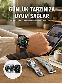 Çok Fonksiyonlu Akıllı Saat Bluetooth Bağlantılı Çağrı Cevaplayabilen Uzun Pil Ömrü Yeni Nesil
