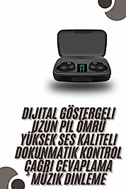 TWS Bluetooth Kulaklık 5.0 Bluetooth Bağlantılı Dokunmatik Kontrol Özelliği Yeni Nesil