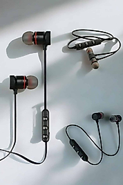 Kablosuz Sport Mıknatıslı Mikrofonlu Kulak İçi Kulaklık