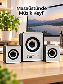 USB Beslemeli Bluetooth Bilgisayar Ses Sistemi