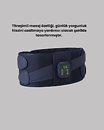 Dijital Ekranlı Isıtmalı Masaj Kemeri Bel Çevresi 100 cm Altı İçin Uygun