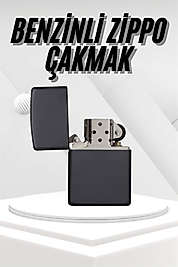 Siyah Benzinli Çakmak UUCZZZBENZİNLİZİPPOOOOO1