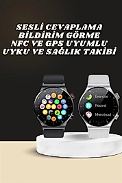 Akıllı Saat Çoklu Kordon Seçeneği Amoled Ekran Çok Fonksiyonlu Bluetooth Bağlantılı