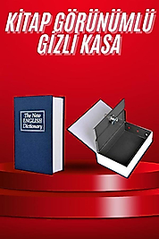 Kitap Görünümlü Gizli Kasa 18 cm Metal Kasa UUCZZZKİTAPGÖRÜNÜMLÜKASAAAA1