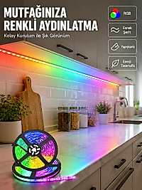 Kumandalı 5 Metre Şerit LED Dekoratif Aydınlatma
