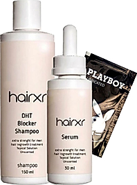 HAİRXR SAÇ BAKIM ŞAMPUANI VE SERUM SAÇ BESLEME GÜÇLÜ ASLKO2:0023 150 ML HAİRXR  DHT BLOCKER 30 ML  + YANINDA JEL