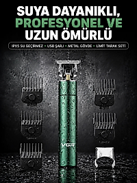 4 Limit Taraklı IPX5 Su Geçirmez Saç Kesme Makinesi