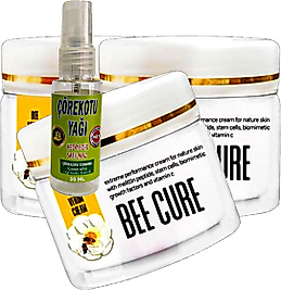 PLAYBOY BEECURE 100 ML 2+1 ARI ZEHRİ RELAX KREMİ A-34:047 + YANINDA 30 ML HEDİYE ÇÖREK OTU YAĞI