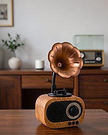 Mini Retro Bluetooth Hoparlör ve FM Radyo UCZZZB5RAYO-6