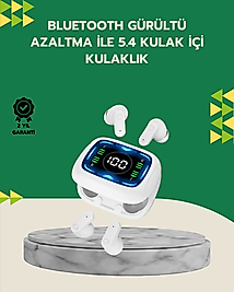 Bluetooth 5.4 Kablosuz Kulaklık Gürültü Engellemeli Uzun Pil Ömürlü