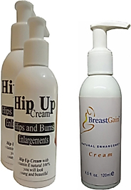 HİNTOHU HİPUP KALÇA KALDIRMA,BÜYÜTME,SIKILAŞTIRICI KREM 120 ML 2 ADET+BREASTGAIN TOPARRLAYICI GÖĞÜS BAK