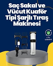 5 Farklı Kesim Tarağıyla Gelen Çok Amaçlı Tıraş Cihazı