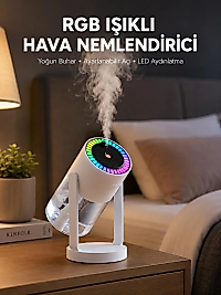 Gökyüzü Projektörlü Buhar Makinesi Ev Ofis ve Araç Uyumlu Yeni Nesil