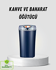 Kahve ve Baharat Öğütücü Otomatik Mekanizmalı Dayanıklı Çelik