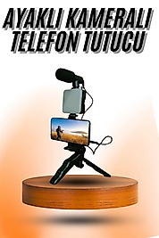Mini Tripod + Mikrofonlu Telefon Tutucu UUCZZZAY49KAMERATELEFONTUTUCU1