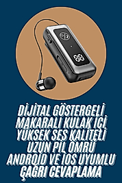 Makaralı Kulaklık SD Kart Girişli Dijital Göstergeli Kablolu Bluetooth Kulaklık
