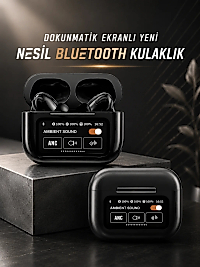 Bluetooth Kulaklık Kablosuz Ekranlı ANC/ENC Destekli Dokunmatik