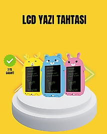 Tek Tuşla Silinebilir LCD Yazı Tableti | Çocuklar İçin Eğitim Tableti