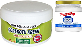 ÇÖREKOTU 2 ADET ÇÖREK OTU KREMİ BÜYÜK XL BOY 200 ML GREEN + 50 ML SNOW KİTTEN KREM