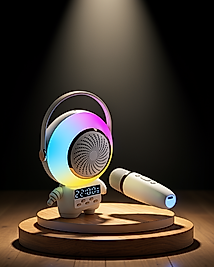 Bluetooth Karaoke Hoparlör with Kablosuz Mikrofon Astro Tasarım