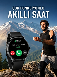 Akıllı Saat Çok Fonksiyonlu Sesli Görüşme NFC Uyumlu Amoled Ekran