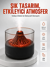 Su Hazneli LED Işıklı Aromaterapi Difüzörü
