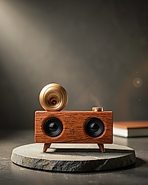 Retro Çift Hoparlörlü Bluetooth Gramafon XUUCZZZB6SPEAK