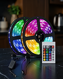 RGB Işıklı 10 metre şerit led kumandalı UUCZ10MŞERİTLED3-1