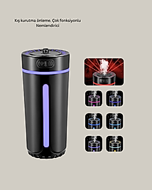 LED'li Hava Nemlendirici 1L Aromaterapi Difüzörü UCZZZH10ARAÇNEMLENDİRİCİ-4
