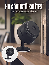 A9 Mini Wi-Fi Güvenlik Kamerası HD Gece Görüşlü Hareket Algılamalı Kablosuz IP Kamera