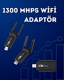 USB WiFi Adaptör – 1200 Mbps Hız