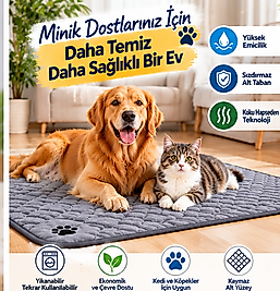 Kedi Köpek Çiş Pedi Yıkanabilir Kopitoneli sıvı geçirmez - 100cm x 100cm
