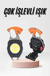 Çok Fonksiyonlu USB Şarjlı Cep Feneri 7 Mod UUCZZZÇOKİŞLEVLİIŞIKKKK3