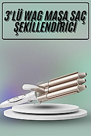 Saç Şekillendirici Üçlü Fıçı Sistemi 25 mm UUCZZZSUDALGAMAŞASIII1