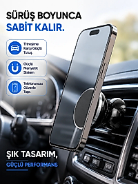 Mıknatıslı Araç İçi Telefon Tutucu Havalandırma Izgarasına Takımına Uygun