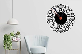 Duvar Saati-Ağaç İşleme-35 cm x 35 cm