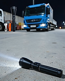 Şarjlı El Feneri Güçlü LED 9000mAh UCZZZRT260FENER-3