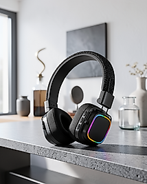 Kulak Üstü Kablosuz Kulaklık Bluetooth 5.3 Rainbow Işıklı UCZZZXY30SODO-6