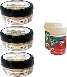 SÜPER THREE BRAND ARNAVUT KREMİ 3 ADET + RUS MERHEMİ 50 ML 2 ADET