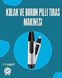 Pil ile Çalışan Kulak, Burun ve Kaş Tımar Cihazı