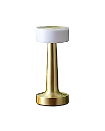 Kablosuz LED Masa Lambası Gold Kare Tasarım Type C Şarjlı