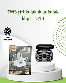 Q10 Bluetooth Kulaklık – Hafif, Şık Tasarım, Güçlü Pil ve Net Çağrı Kalitesi
