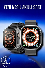 45 MM Gri Kasa Ultra Akıllı Saat Sesli Görüşme, Sağlık Takibi, Suya Dayanıklı