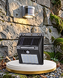 20 LED Güneş Enerjili Hareket Sensörlü Dış Mekan Duvar Lambası