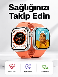 Akıllı Saat Nabız Ölçebilen Yeni Nesil GPS ve Adımsayar Özelliği (Kopya)
