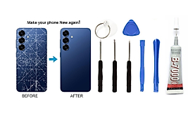 Samsung S25 Uyumlu Batarya Kapağı KAMERA LENSLİ (L