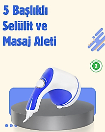Elektrikli Yağ Yakıcı Masaj Aleti 5 Başlıklı Vücut Şekillendirici